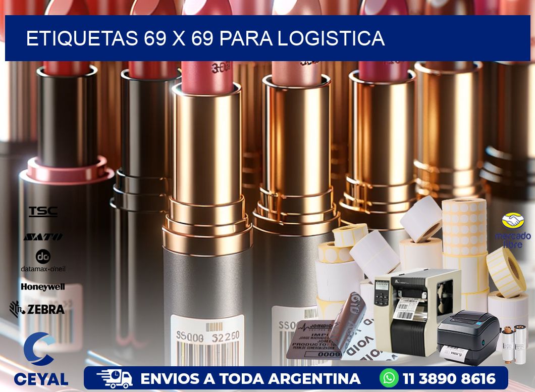 ETIQUETAS 69 x 69 PARA LOGISTICA