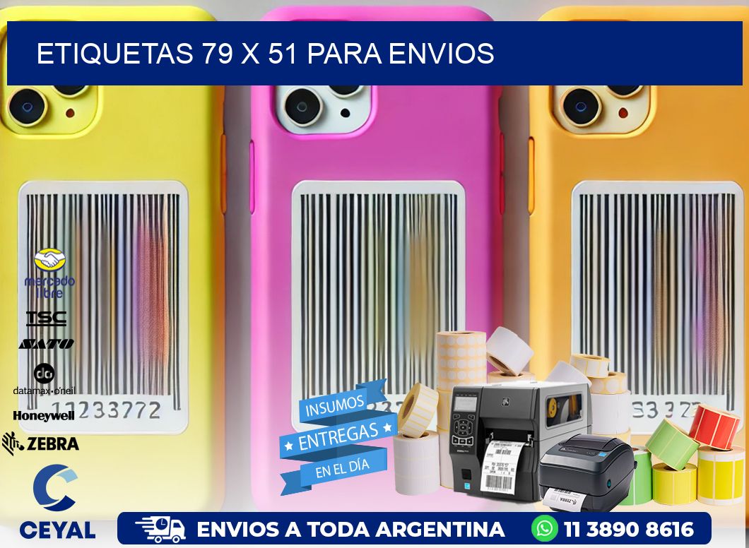 ETIQUETAS 79 x 51 PARA ENVIOS