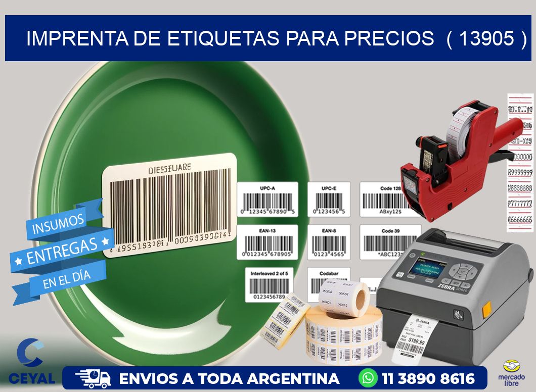 imprenta de etiquetas para precios  ( 13905 )