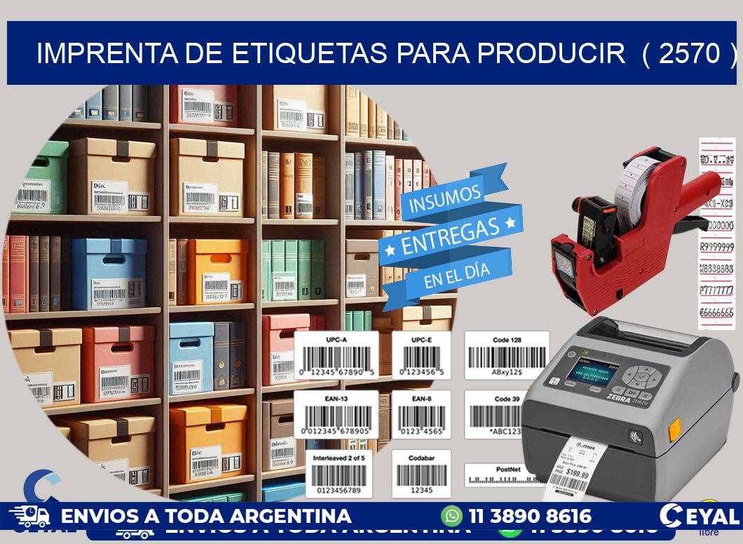 imprenta de etiquetas para producir  ( 2570 )