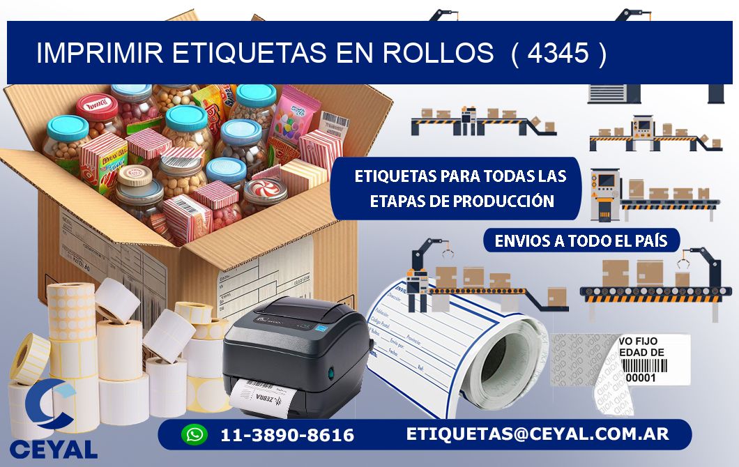 imprimir etiquetas en rollos  ( 4345 )