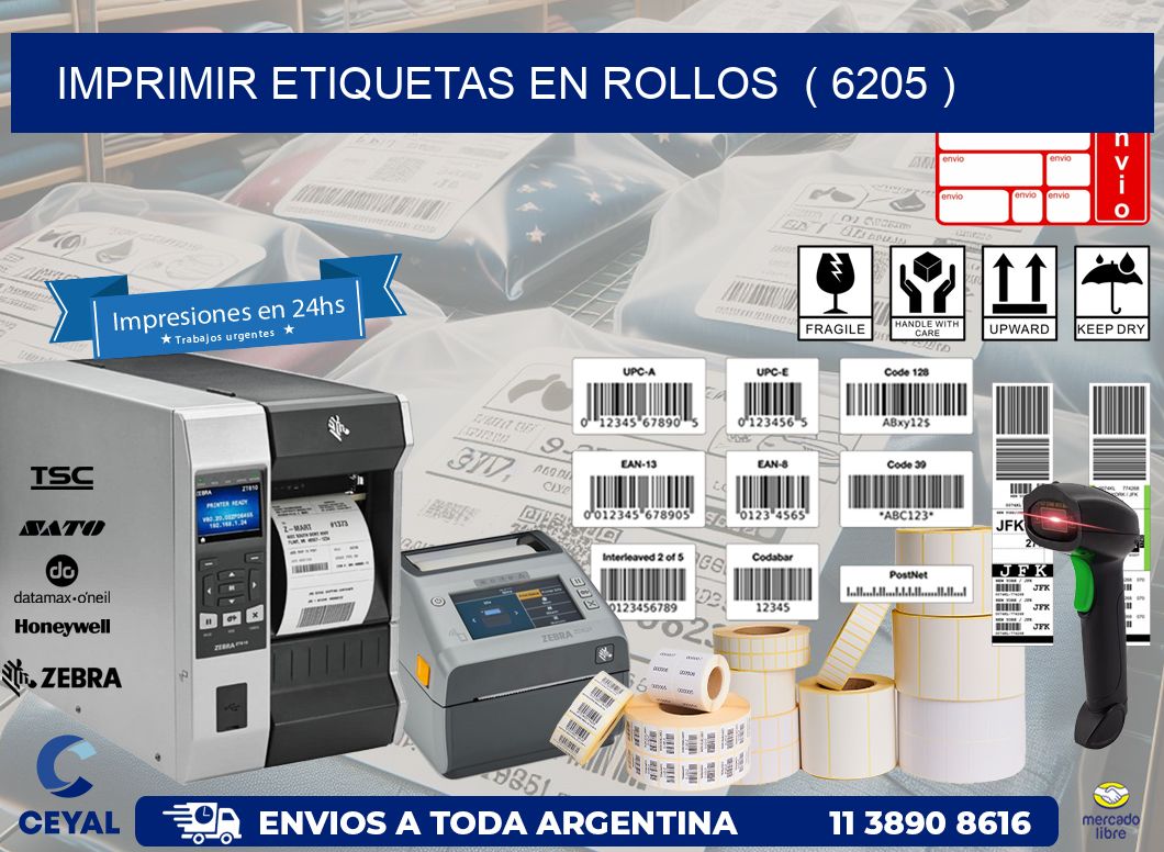 imprimir etiquetas en rollos  ( 6205 )