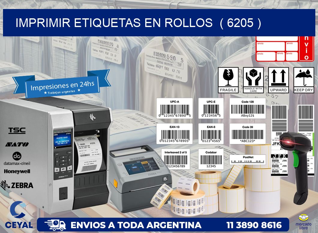 imprimir etiquetas en rollos  ( 6205 )