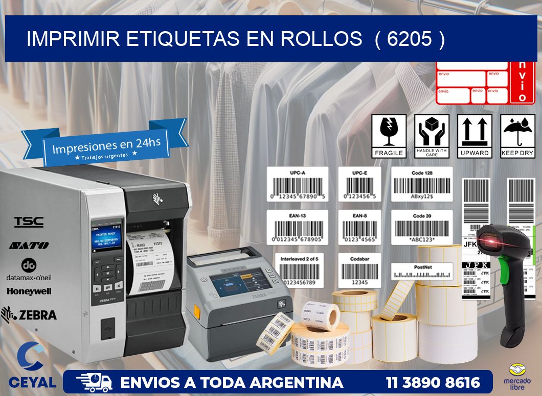 imprimir etiquetas en rollos  ( 6205 )