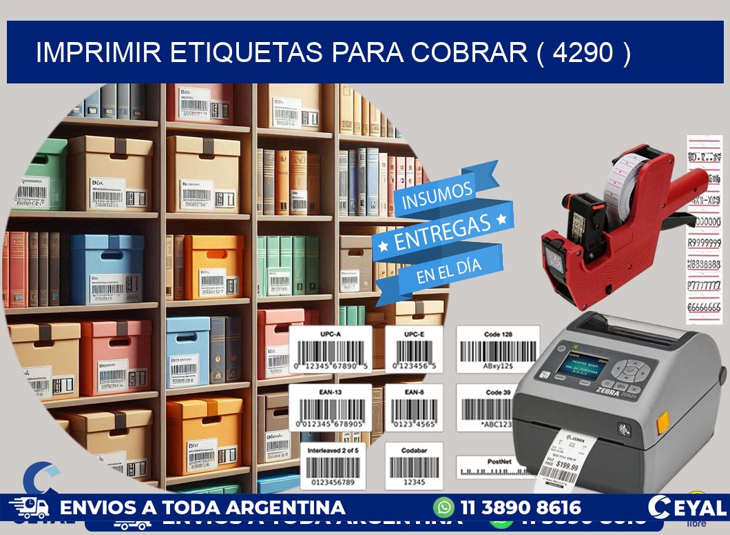 imprimir etiquetas para cobrar ( 4290 )