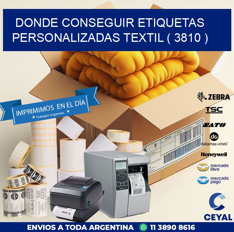 DONDE CONSEGUIR ETIQUETAS PERSONALIZADAS TEXTIL ( 3810 )