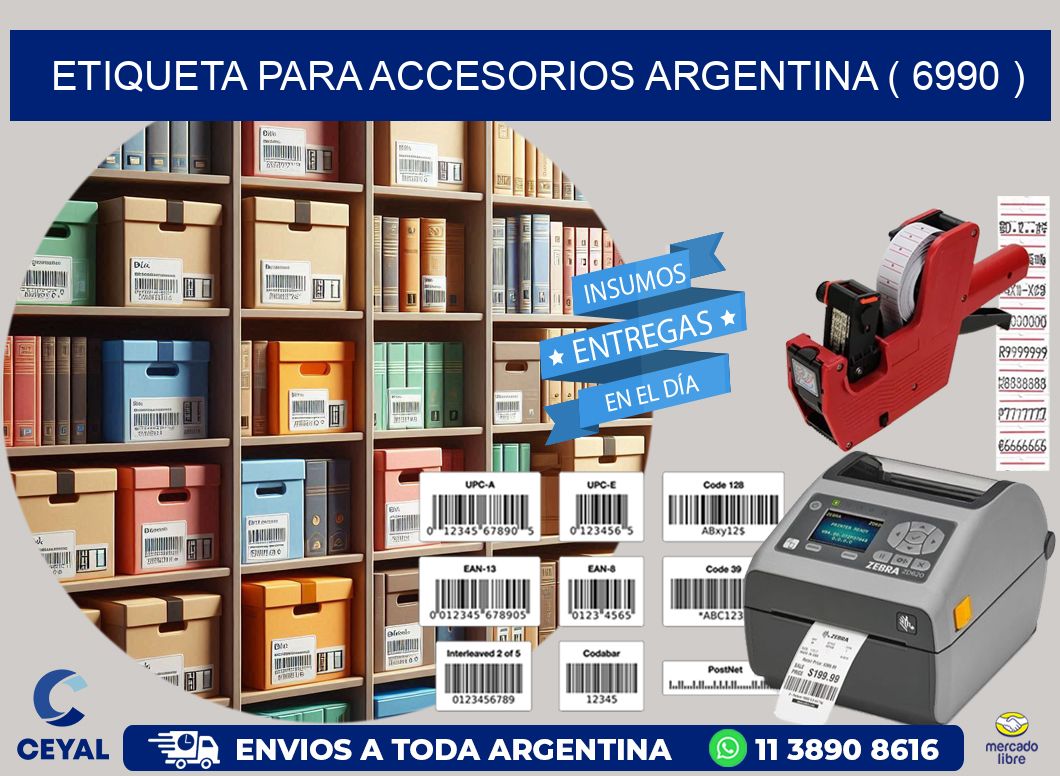 ETIQUETA PARA ACCESORIOS ARGENTINA ( 6990 )