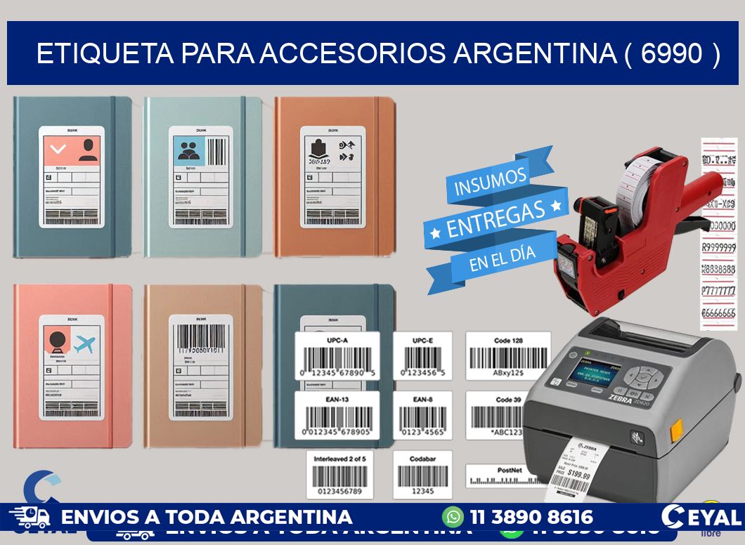 ETIQUETA PARA ACCESORIOS ARGENTINA ( 6990 )