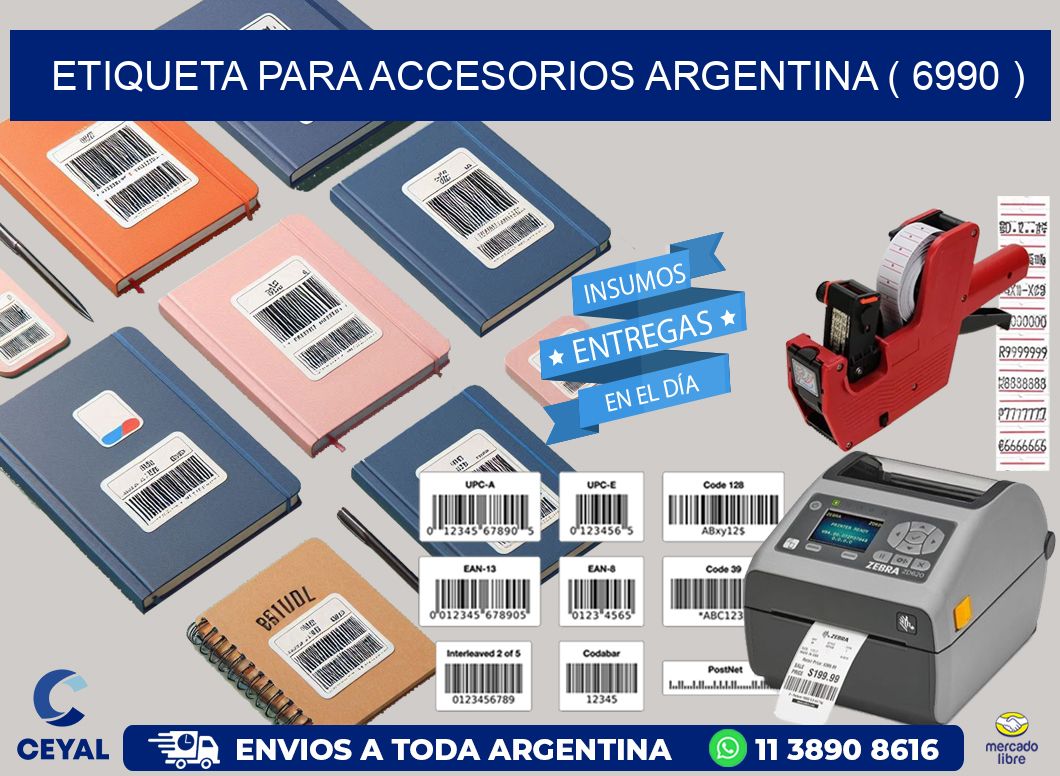 ETIQUETA PARA ACCESORIOS ARGENTINA ( 6990 )