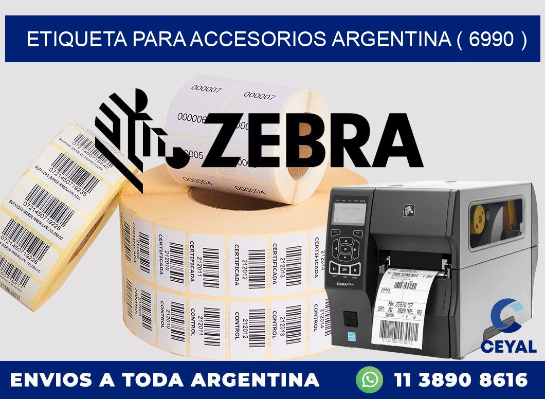 ETIQUETA PARA ACCESORIOS ARGENTINA ( 6990 )