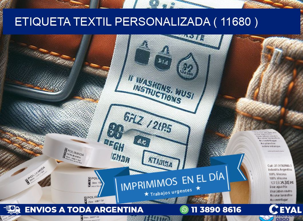 ETIQUETA TEXTIL PERSONALIZADA ( 11680 )