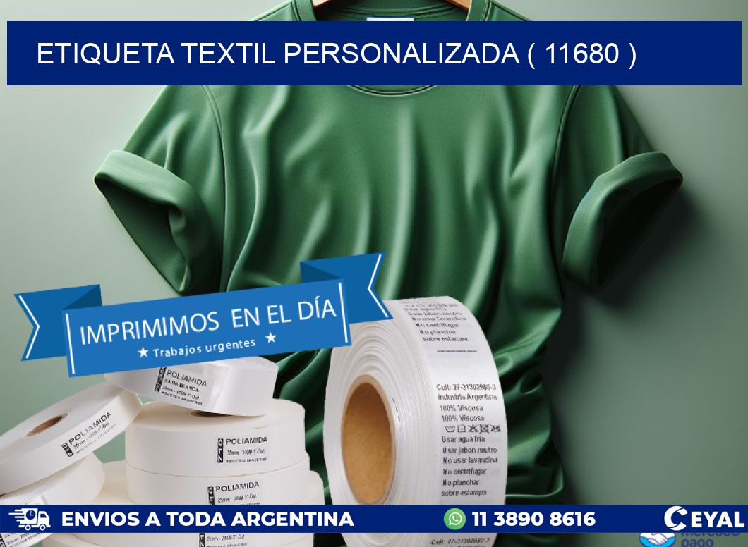 ETIQUETA TEXTIL PERSONALIZADA ( 11680 )