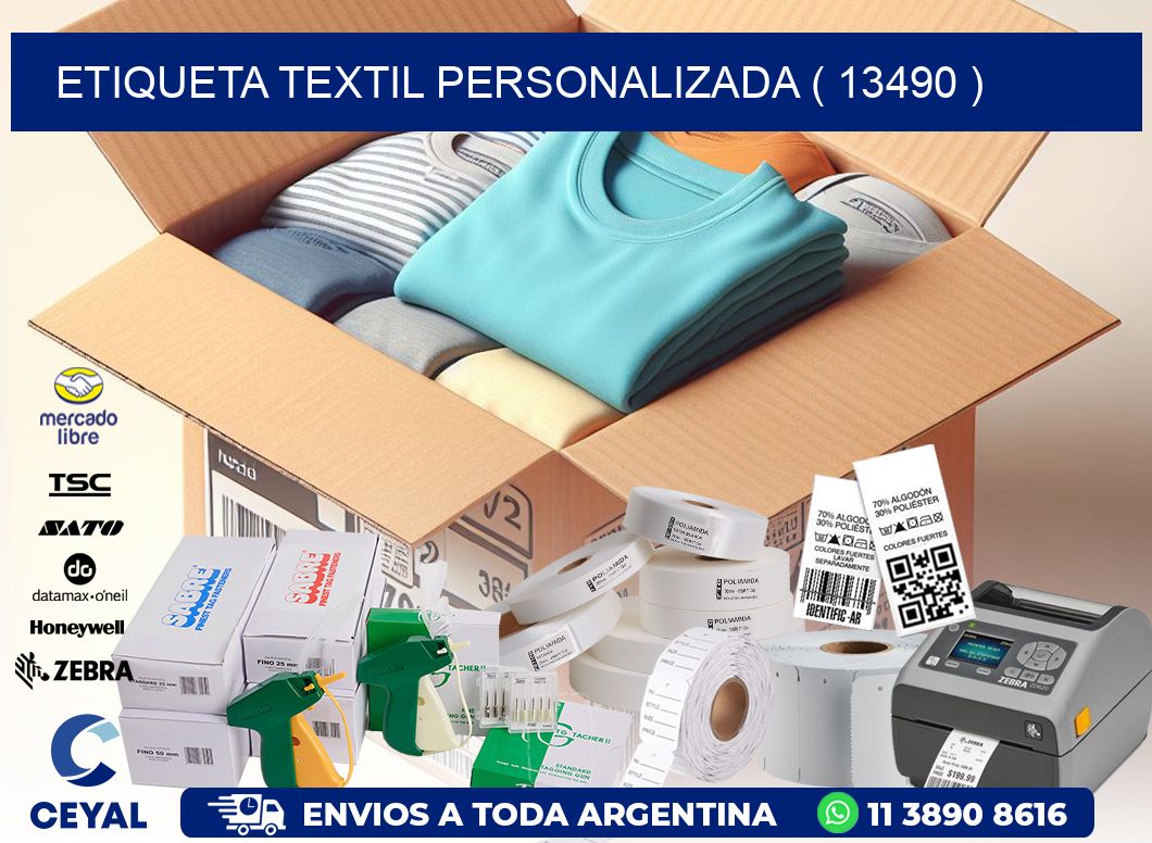 ETIQUETA TEXTIL PERSONALIZADA ( 13490 )