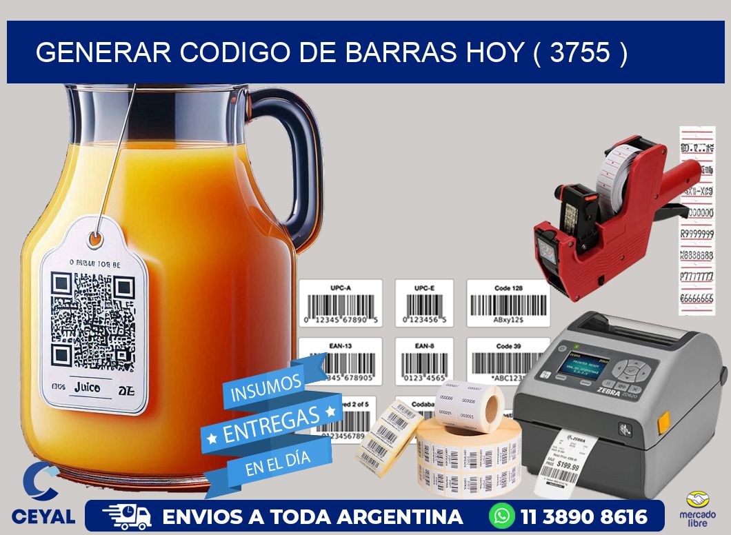 GENERAR CODIGO DE BARRAS HOY ( 3755 )