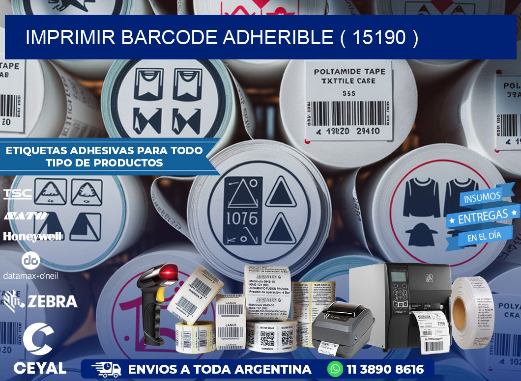 IMPRIMIR BARCODE ADHERIBLE ( 15190 )