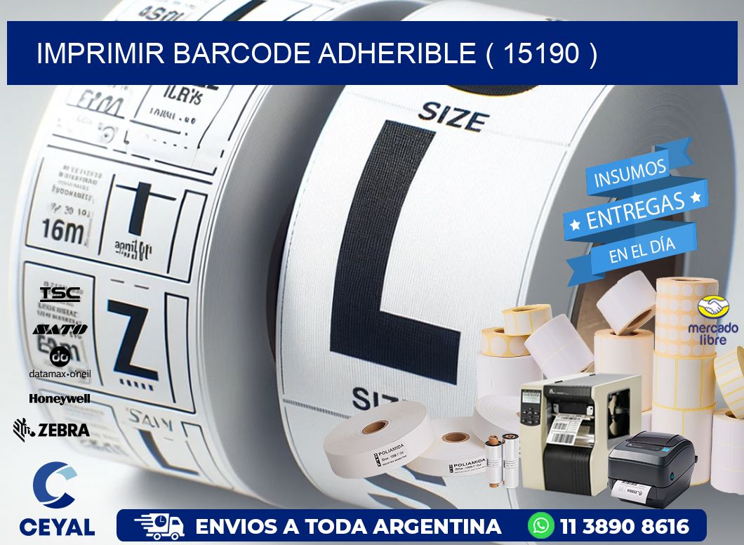 IMPRIMIR BARCODE ADHERIBLE ( 15190 )