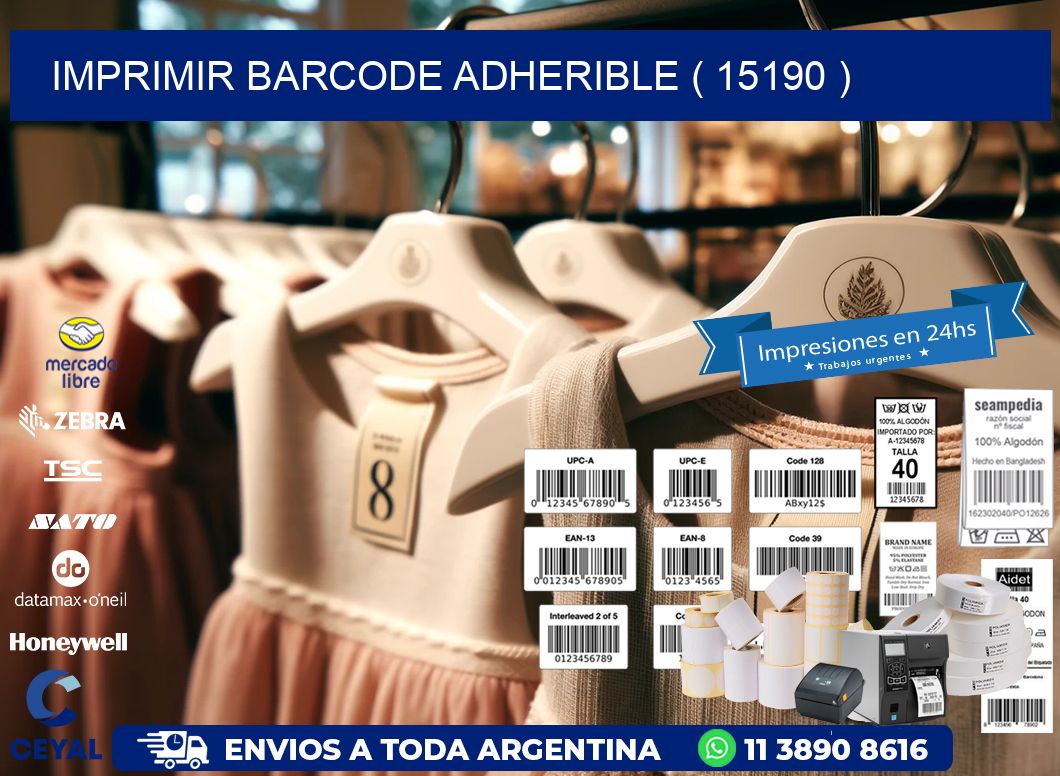 IMPRIMIR BARCODE ADHERIBLE ( 15190 )