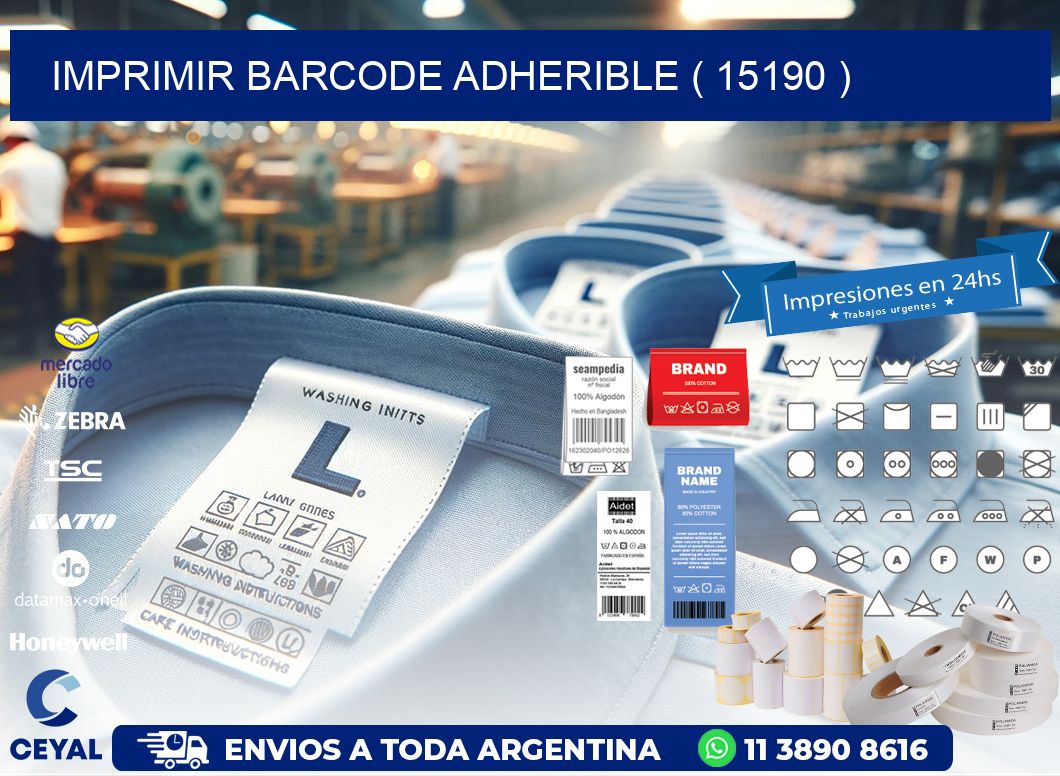 IMPRIMIR BARCODE ADHERIBLE ( 15190 )