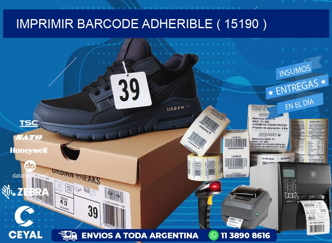 IMPRIMIR BARCODE ADHERIBLE ( 15190 )