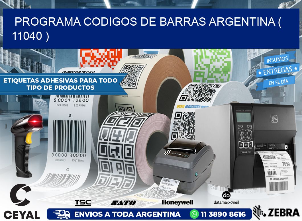 programa codigos de barras argentina ( 11040 )