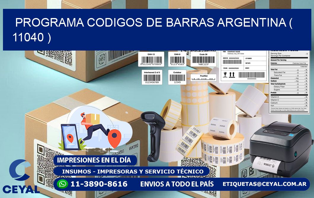 programa codigos de barras argentina ( 11040 )