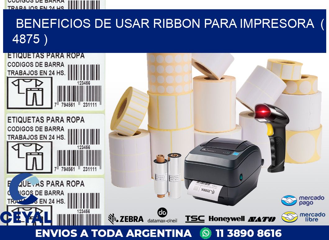 BENEFICIOS DE USAR RIBBON PARA IMPRESORA  ( 4875 )