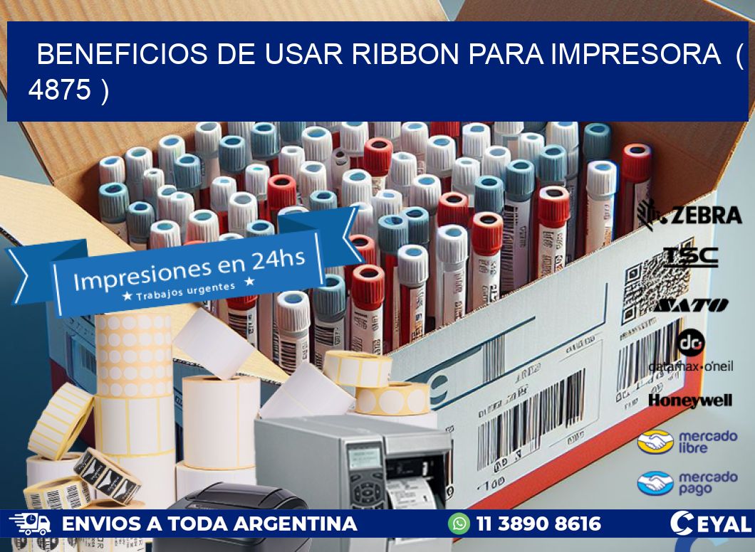 BENEFICIOS DE USAR RIBBON PARA IMPRESORA  ( 4875 )