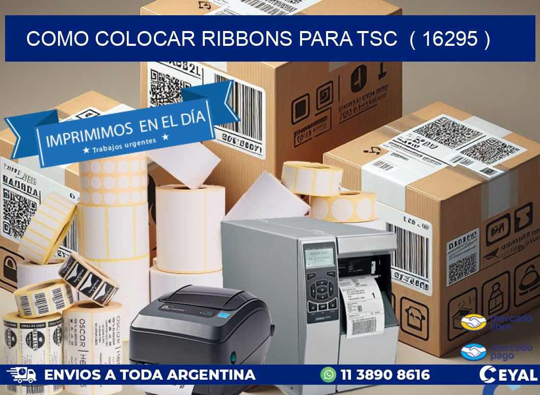 COMO COLOCAR RIBBONS PARA TSC  ( 16295 )