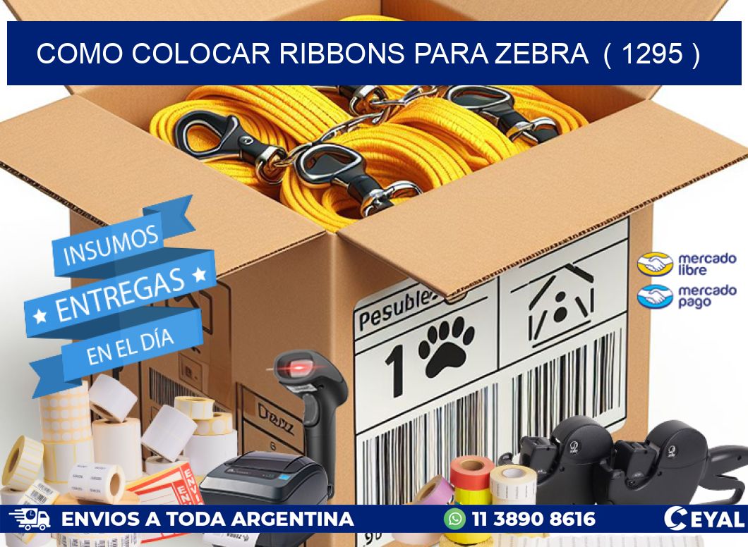 COMO COLOCAR RIBBONS PARA ZEBRA  ( 1295 )