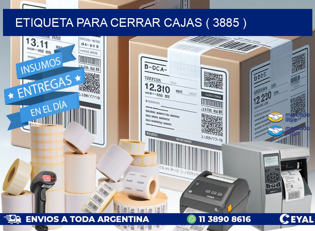 ETIQUETA PARA CERRAR CAJAS ( 3885 )