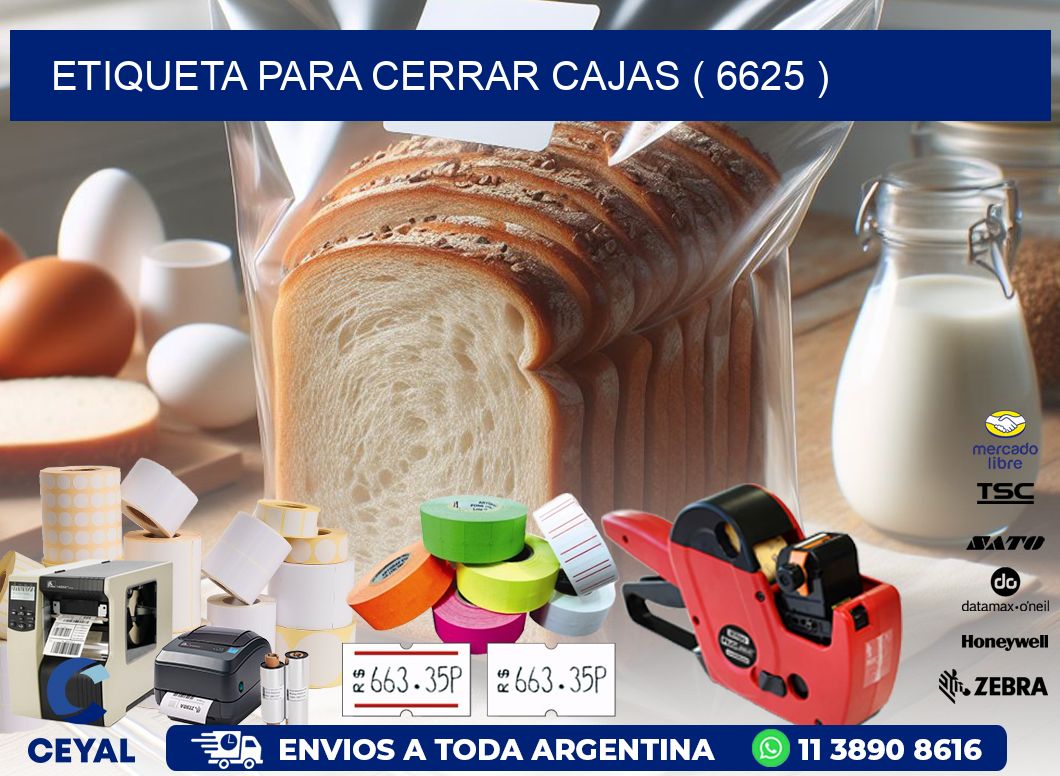 ETIQUETA PARA CERRAR CAJAS ( 6625 )