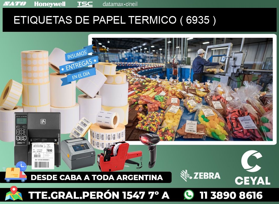 ETIQUETAS DE PAPEL TERMICO ( 6935 )