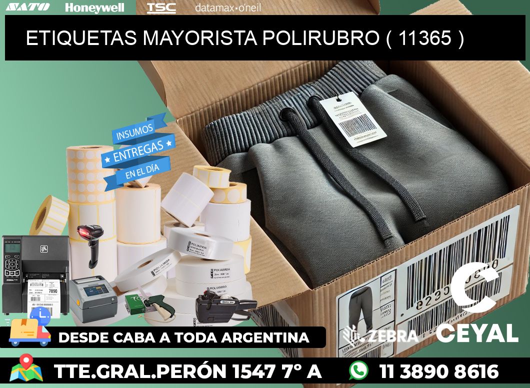 ETIQUETAS MAYORISTA POLIRUBRO ( 11365 )