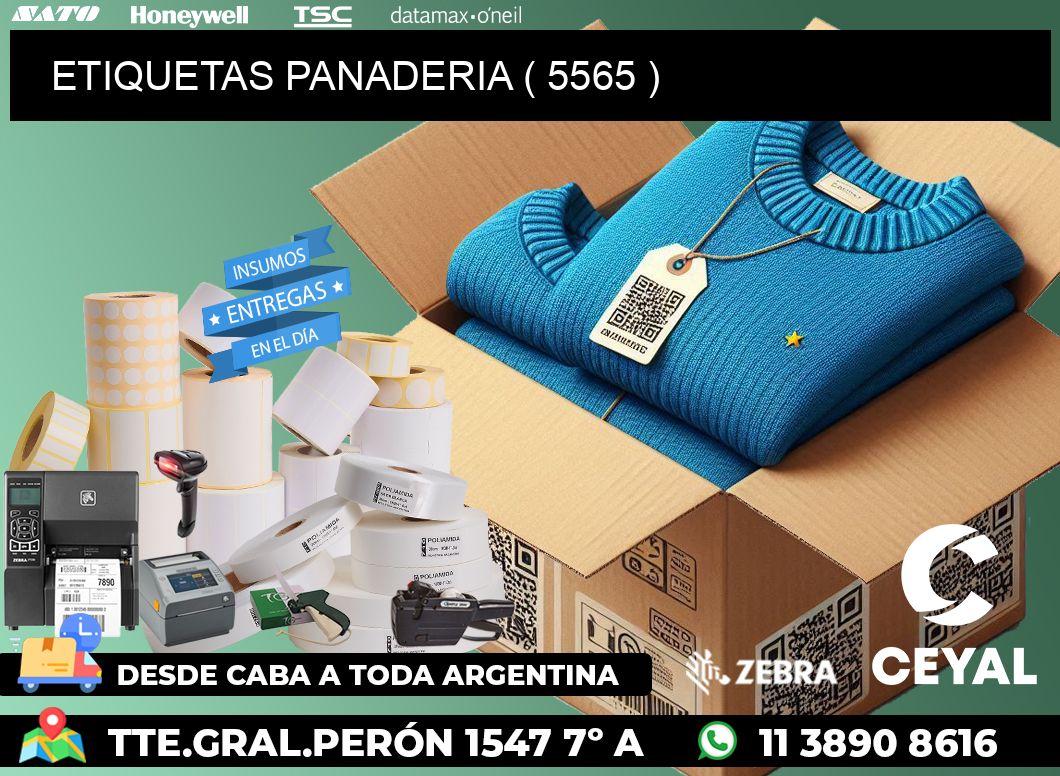 ETIQUETAS PANADERIA ( 5565 )