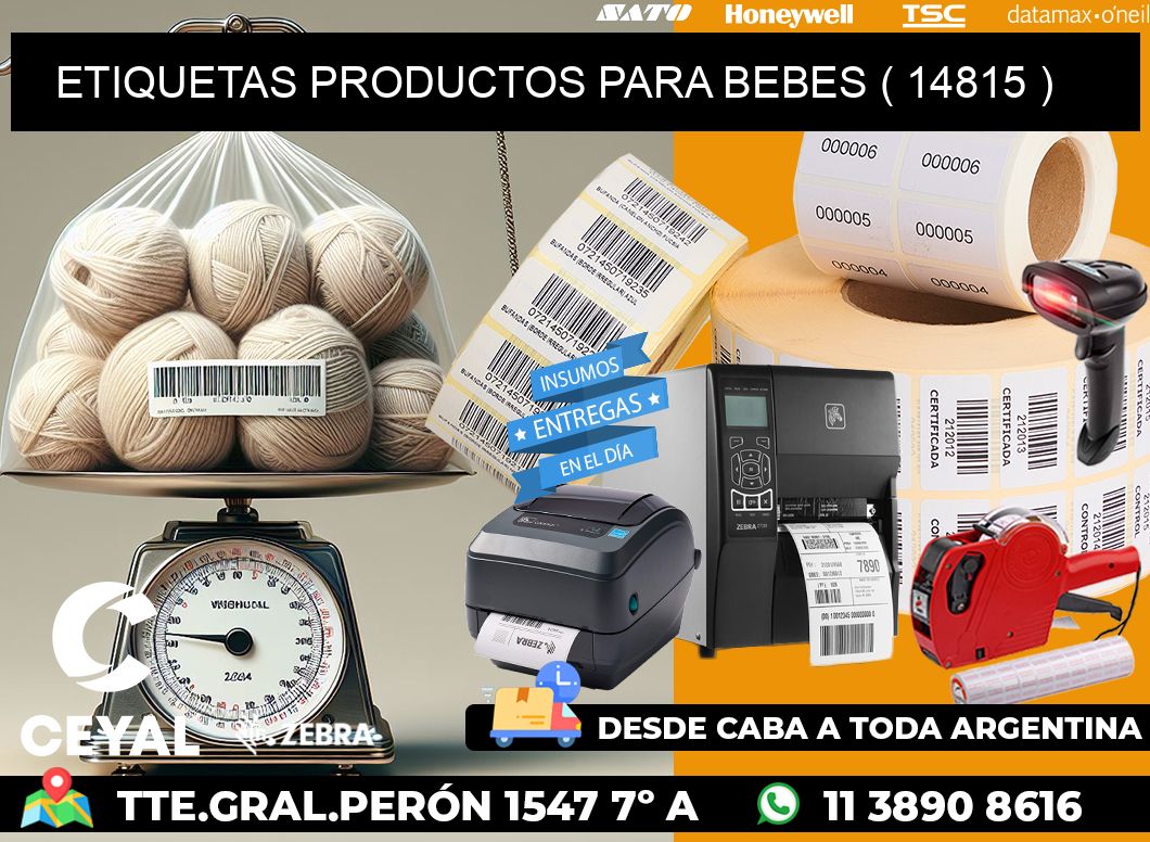 ETIQUETAS PRODUCTOS PARA BEBES ( 14815 )