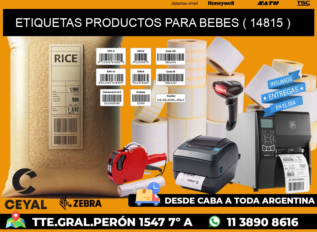 ETIQUETAS PRODUCTOS PARA BEBES ( 14815 )