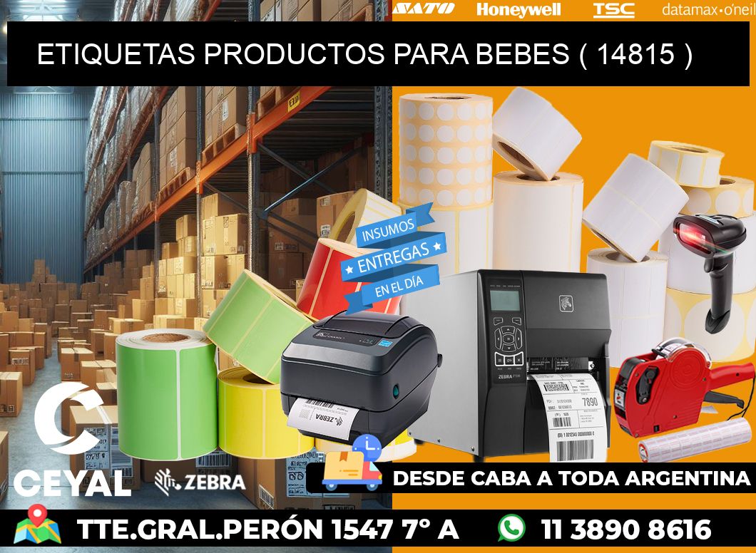 ETIQUETAS PRODUCTOS PARA BEBES ( 14815 )