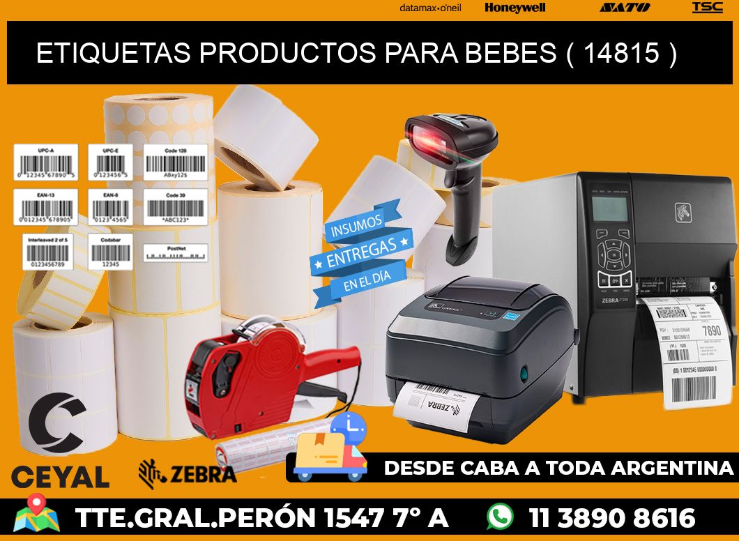 ETIQUETAS PRODUCTOS PARA BEBES ( 14815 )