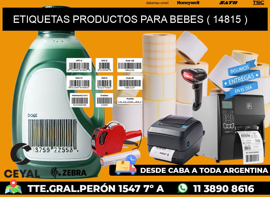 ETIQUETAS PRODUCTOS PARA BEBES ( 14815 )