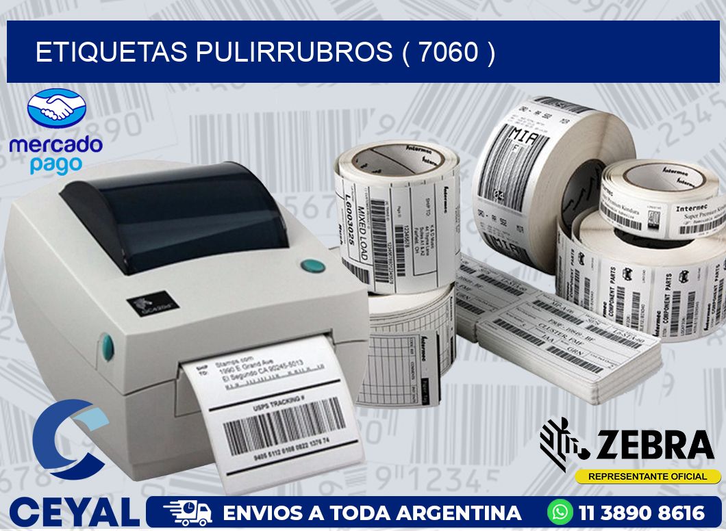 ETIQUETAS PULIRRUBROS ( 7060 )