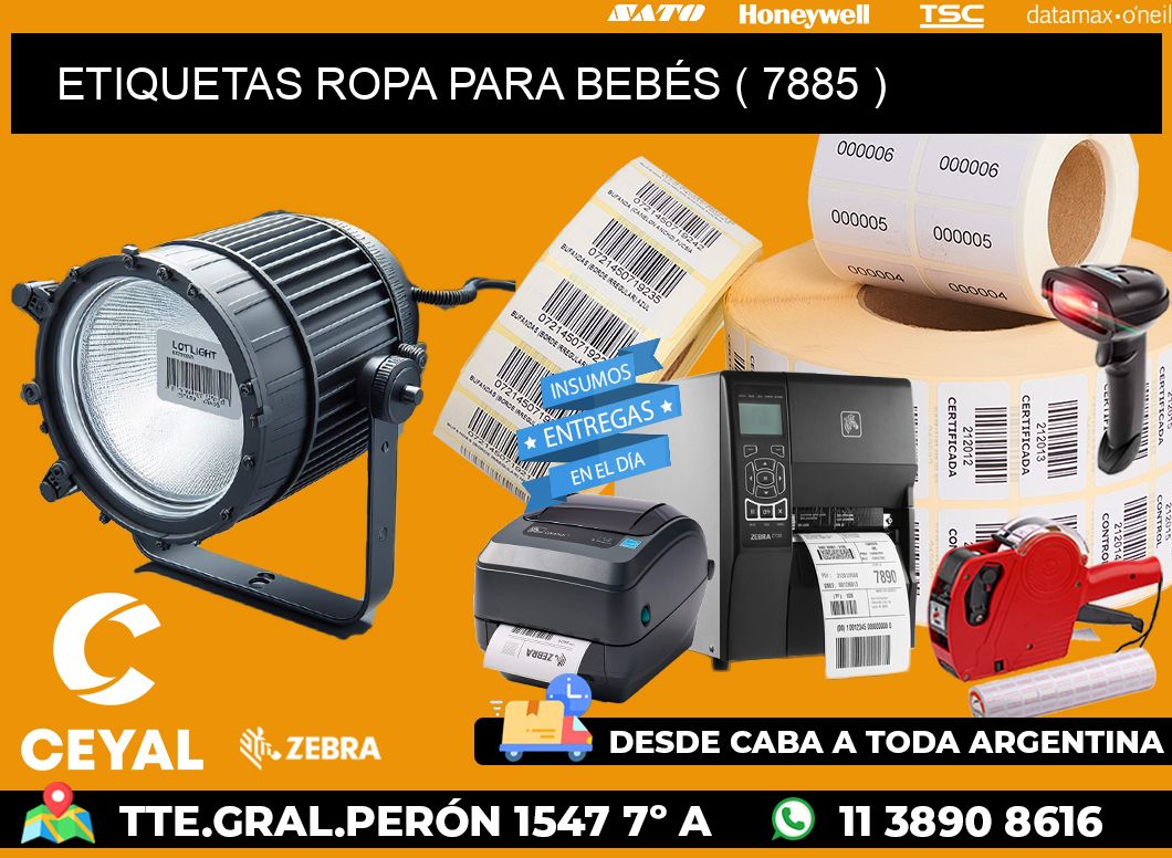 ETIQUETAS ROPA PARA BEBÉS ( 7885 )