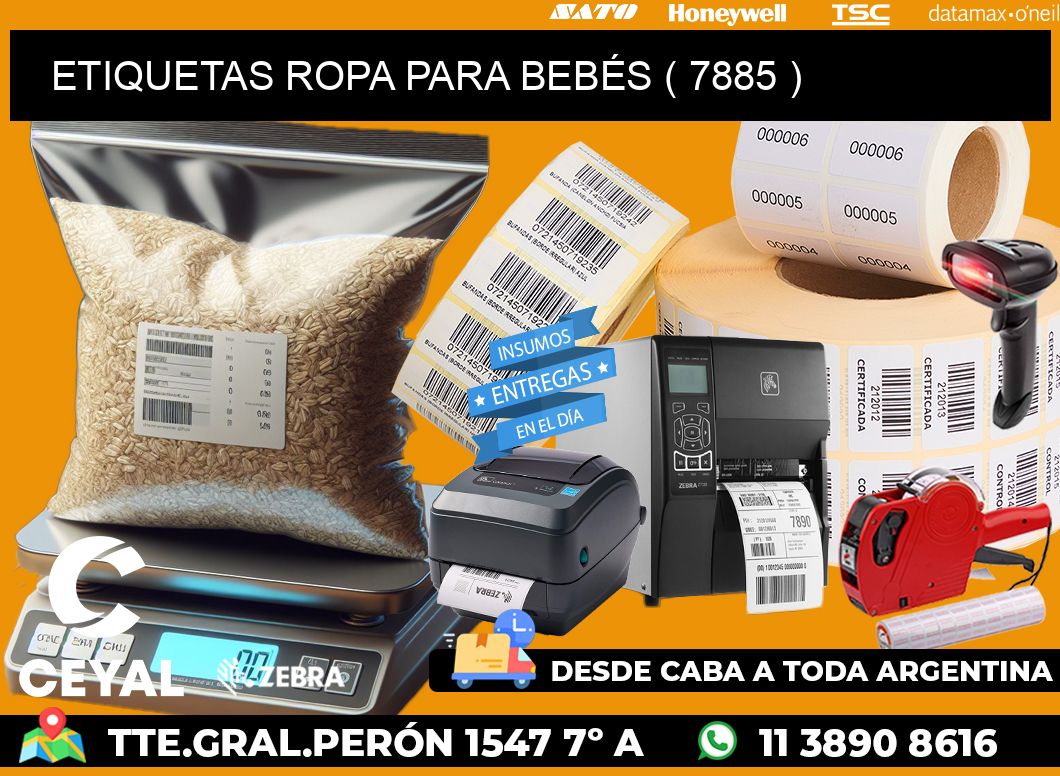 ETIQUETAS ROPA PARA BEBÉS ( 7885 )