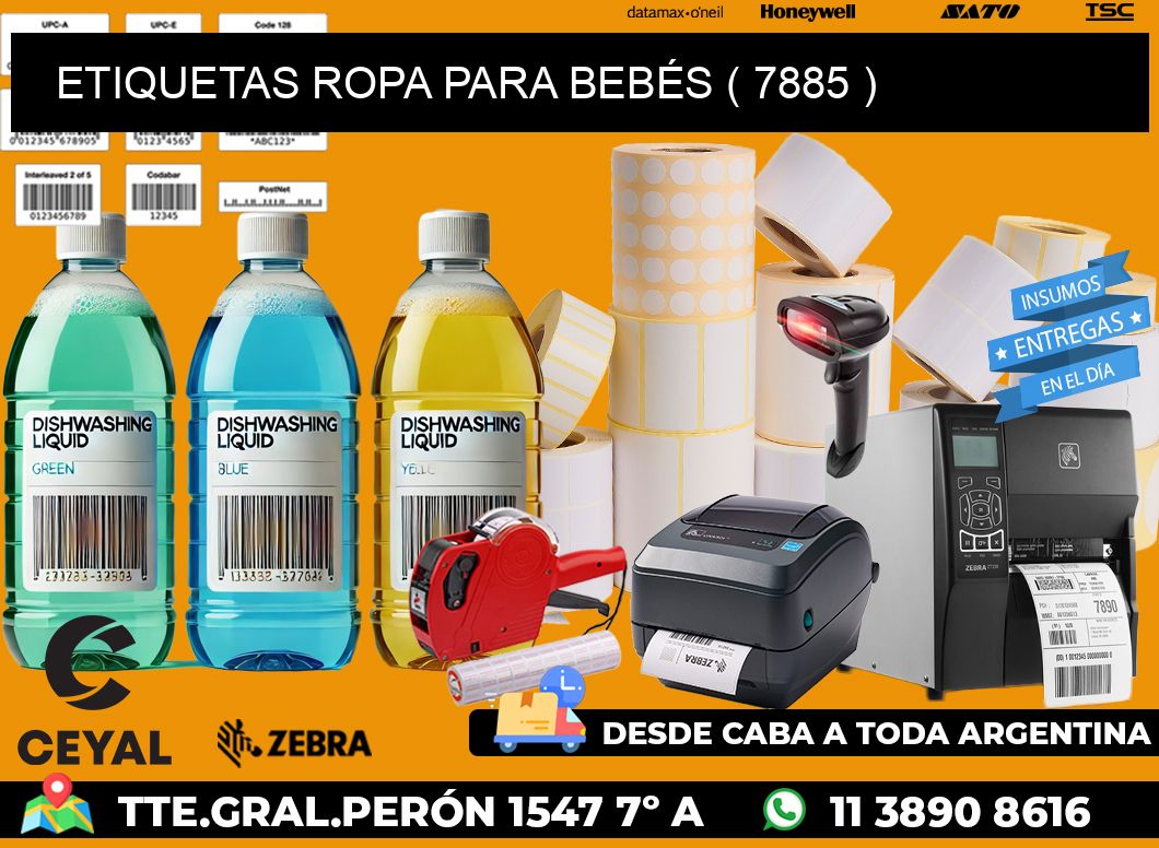 ETIQUETAS ROPA PARA BEBÉS ( 7885 )