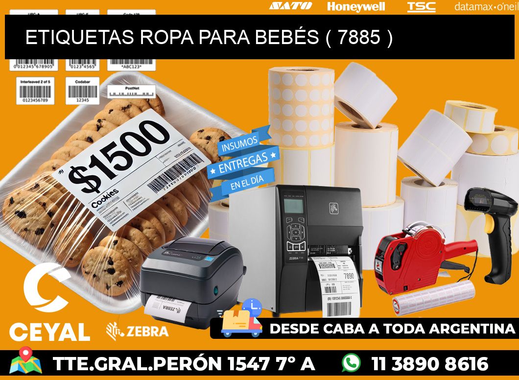 ETIQUETAS ROPA PARA BEBÉS ( 7885 )