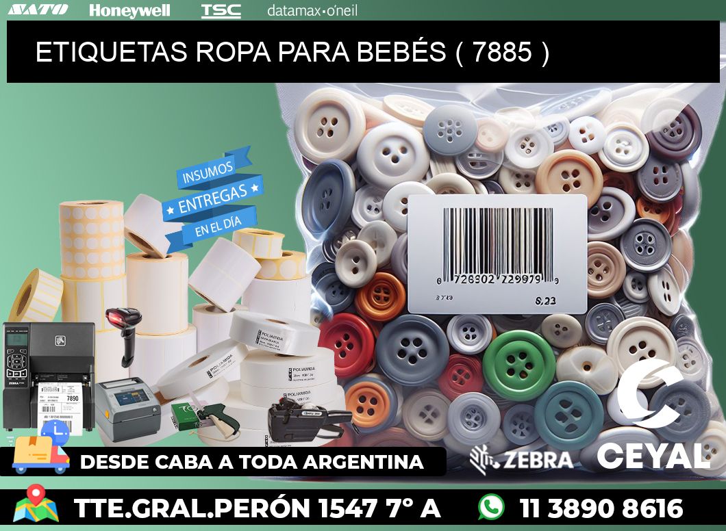 ETIQUETAS ROPA PARA BEBÉS ( 7885 )