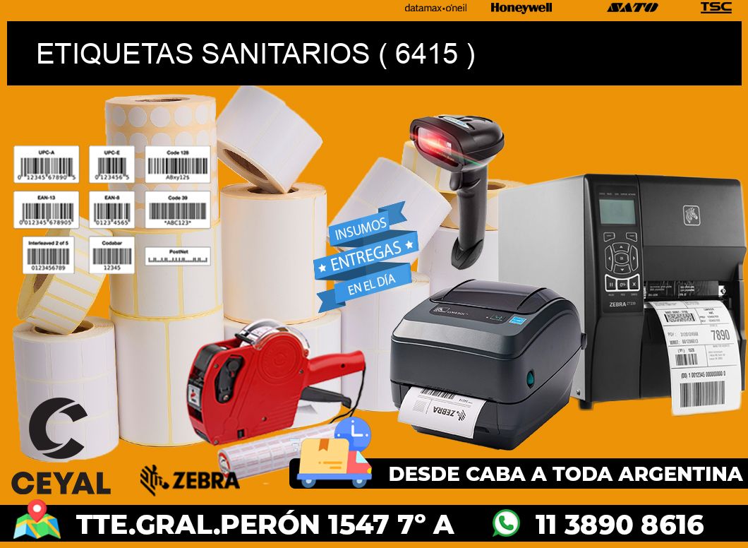 ETIQUETAS SANITARIOS ( 6415 )