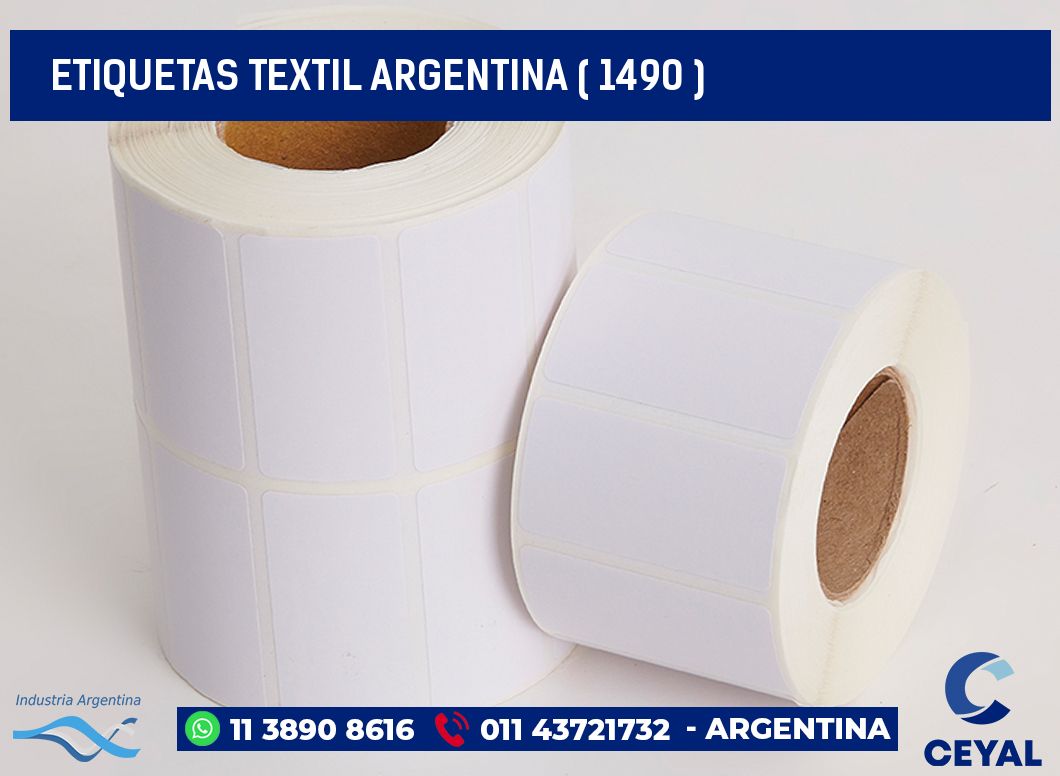 ETIQUETAS TEXTIL ARGENTINA ( 1490 )