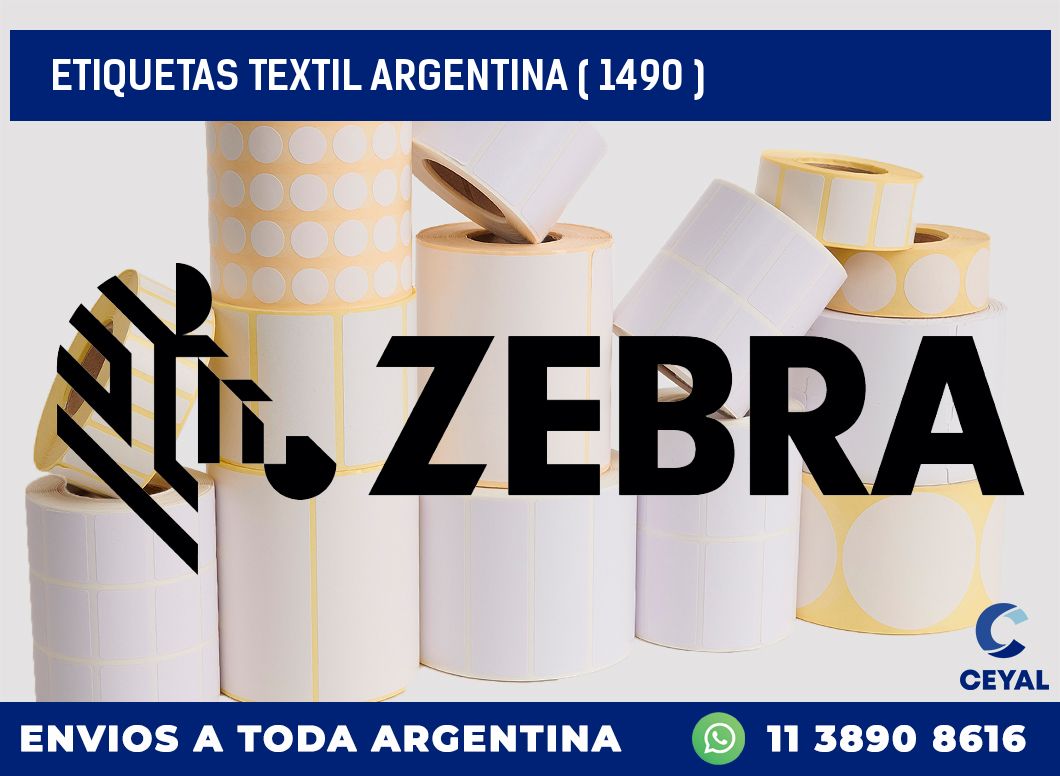 ETIQUETAS TEXTIL ARGENTINA ( 1490 )