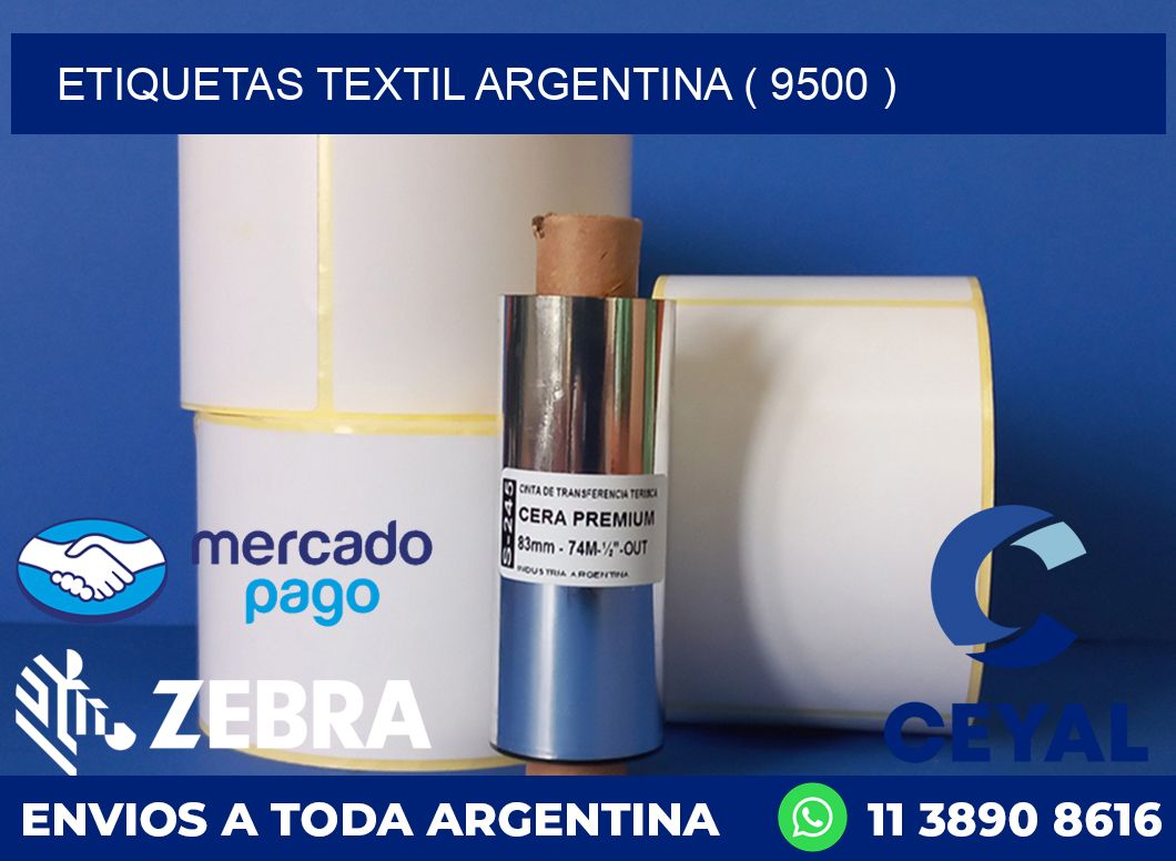 ETIQUETAS TEXTIL ARGENTINA ( 9500 )