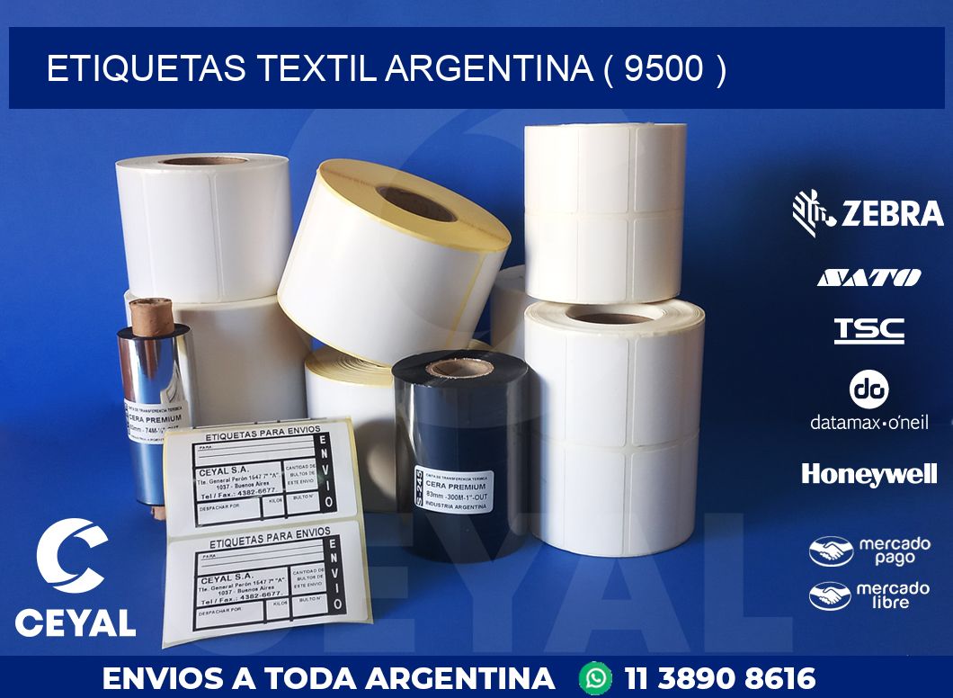 ETIQUETAS TEXTIL ARGENTINA ( 9500 )